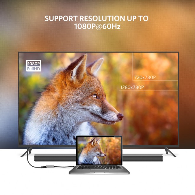 Cáp chuyển Type C to VGA Ugreen 50316 Cáp chuyển Type C to VGA Ugreen 50316