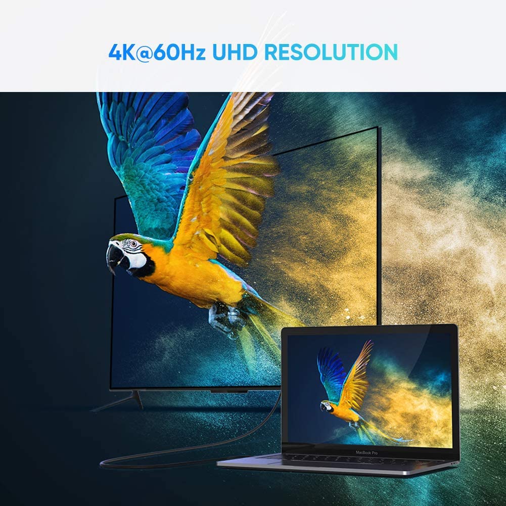 Cáp chuyển Type C to HDMI dài 2m hỗ trợ 4K 2K Ugreen 50530 Cáp chuyển Type C to HDMI dài 2m hỗ trợ 4K 2K Ugreen 50530