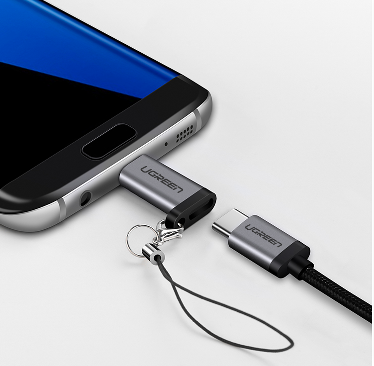 Đầu chuyển Micro USB to Type-C Ugreen 50590 Đầu chuyển Micro USB to Type-C Ugreen 50590