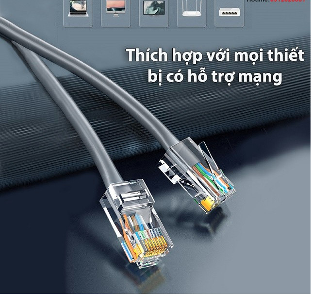 Đầu bấm mạng RJ45 Cat6 Ugreen 50962 Đầu bấm mạng RJ45 Cat6 Ugreen 50962