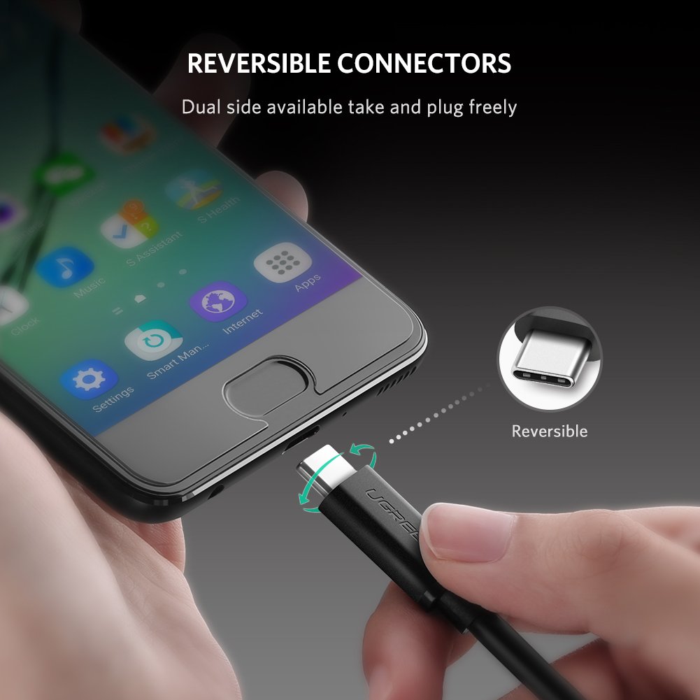 Cáp sạc USB Type C 3A dài 1.5m Ugreen 50998