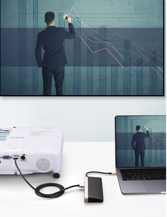 Bộ chuyển đa năng Type C to HDMI+ VGA + USB 3.0 + LAN 1Gbps + Card Reader Ugreen 50988 Bộ chuyển đa năng Type C to HDMI+ VGA + USB 3.0 + LAN 1Gbps + Card Reader Ugreen 50988