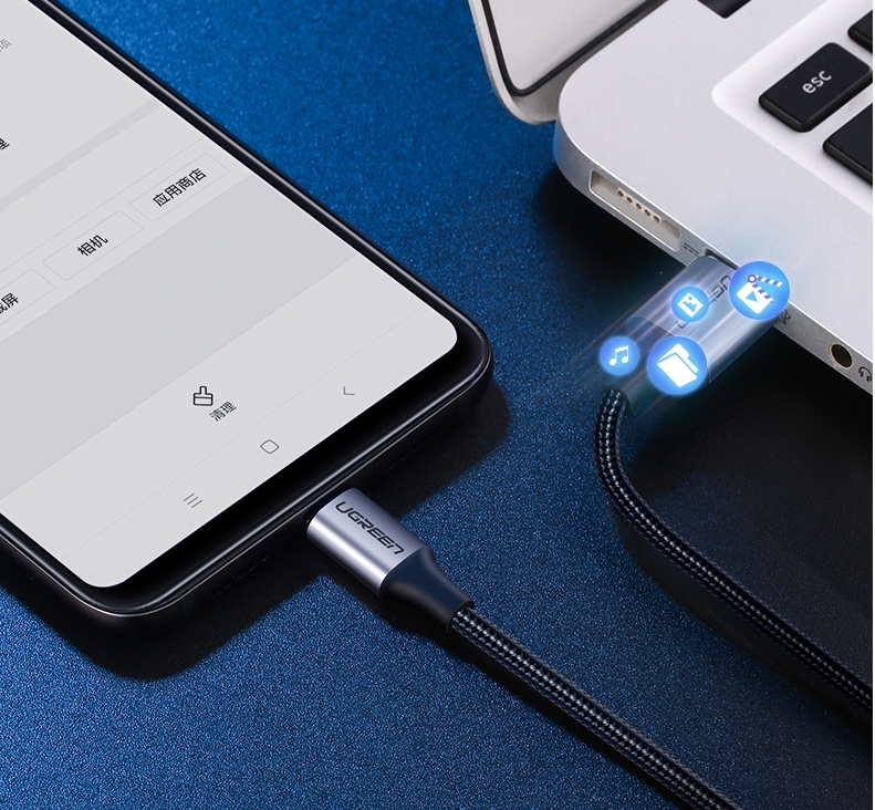 Cáp USB Type-C to USB 2.0 dài 1m Ugreen 60126 Cáp USB Type-C to USB 2.0 dài 1m Ugreen 60126