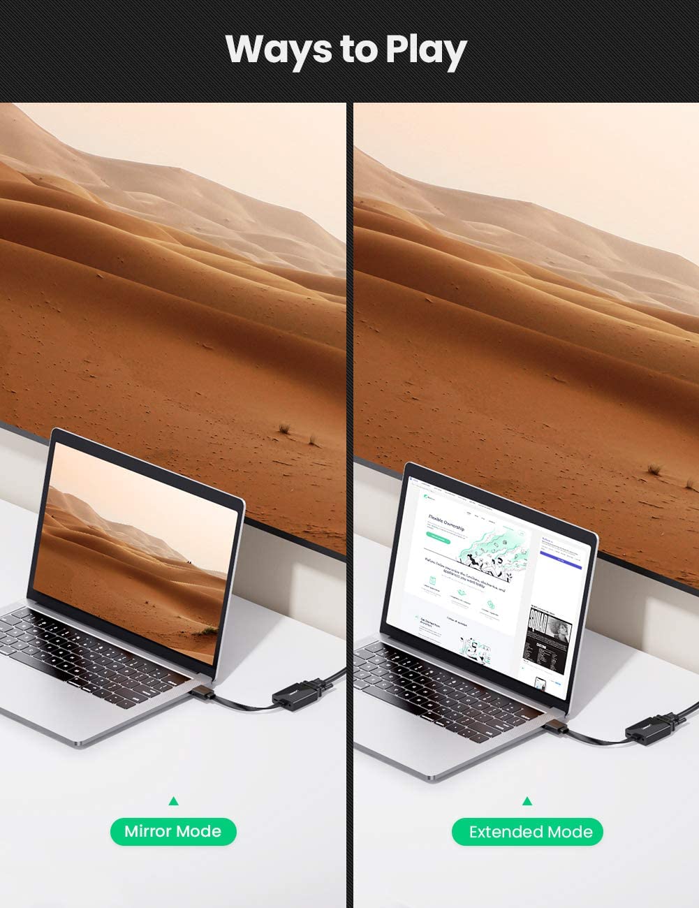 Cáp chuyển HDMI to VGA Ugreen 60738 Cáp chuyển HDMI to VGA Ugreen 60738