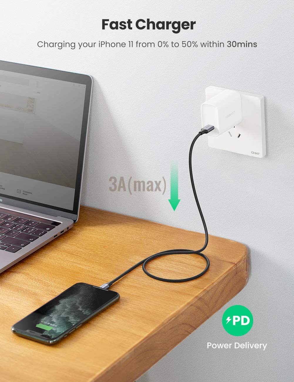 Kết nối USB-C sang Lightning tiện dụng