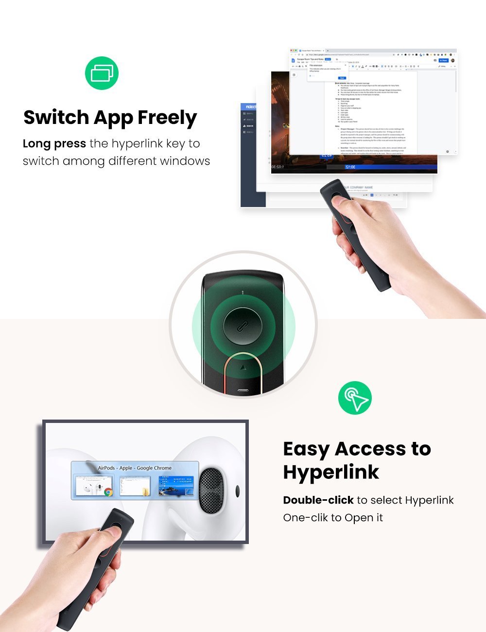 Bút Trình Chiếu Laser Ugreen 60795 Bút Trình Chiếu Laser Ugreen 60795