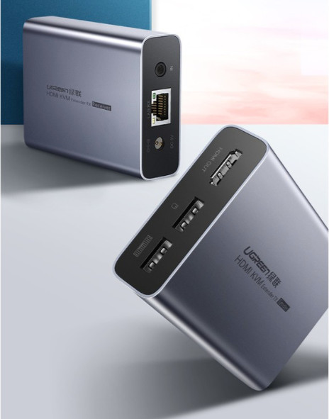 Bộ khuếch đại HDMI 150m có KVM Ugreen 70438 Bộ khuếch đại HDMI 150m có KVM Ugreen 70438