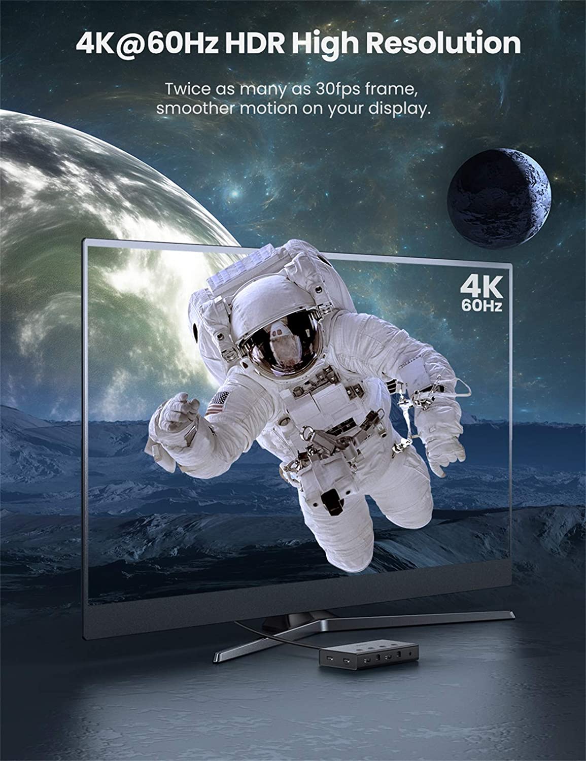 Bộ gộp HDMI 4 vào 1 chuẩn 2.0 hỗ trợ 4K Ugreen 70439 Bộ gộp HDMI 4 vào 1 chuẩn 2.0 hỗ trợ 4K Ugreen 70439