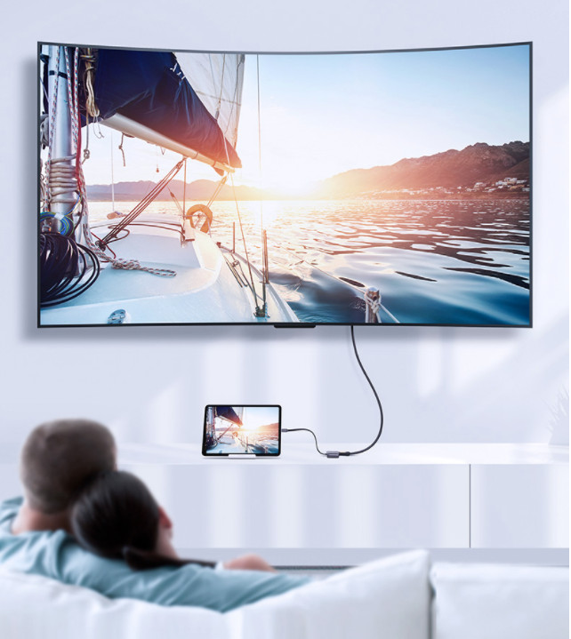 Cáp chuyển Type C to HDMI và VGA Ugreen 70549 Cáp chuyển Type C to HDMI và VGA Ugreen 70549