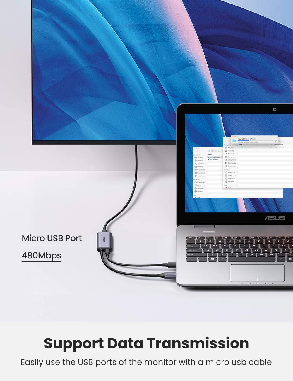 Cáp chuyển HDMI to Type C hỗ trợ 4k Ugreen 70693 Cáp chuyển HDMI to Type C hỗ trợ 4k Ugreen 70693