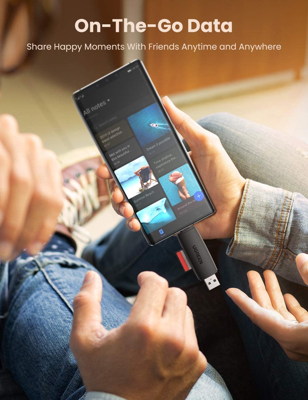 Đầu đọc thẻ nhớ SD/TF chuẩn Type C và USB 3.0 Ugreen 80191 Đầu đọc thẻ nhớ SD/TF chuẩn Type C và USB 3.0 Ugreen 80191