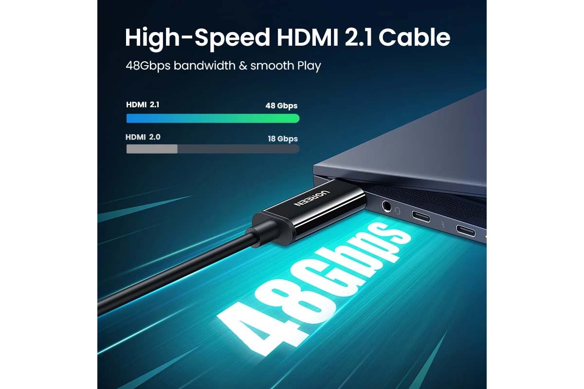 Cáp HDMI 2.1 sợi quang dài 30m hỗ trợ 8K/60Hz 4K/120Hz Ugreen 80409