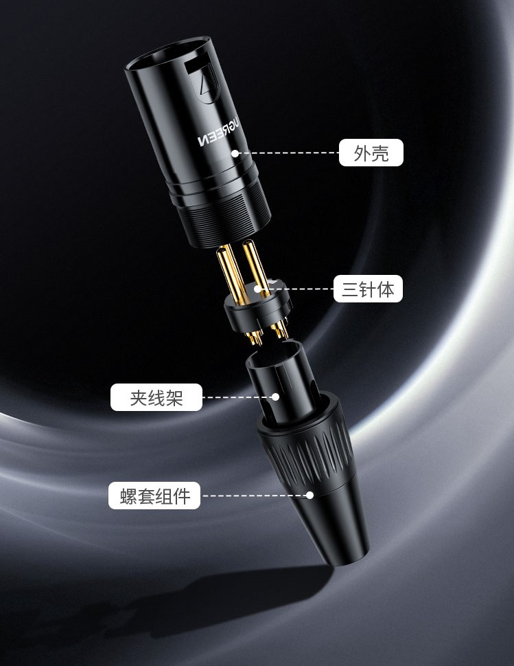 Đầu jack Canon Cái Ugreen 80440