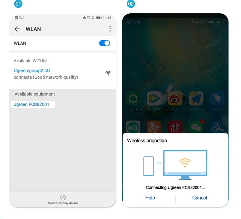 HDMI không dây Ugreen 60356 HDMI không dây Ugreen 60356