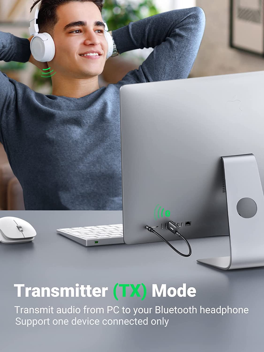 Bộ thu phát Bluetooth 5.1 2 trong 1 Bộ điều hợp Bluetooth không dây Ugreen 60300 Bộ thu phát Bluetooth 5.1 2 trong 1 Bộ điều hợp Bluetooth không dây Ugreen 60300