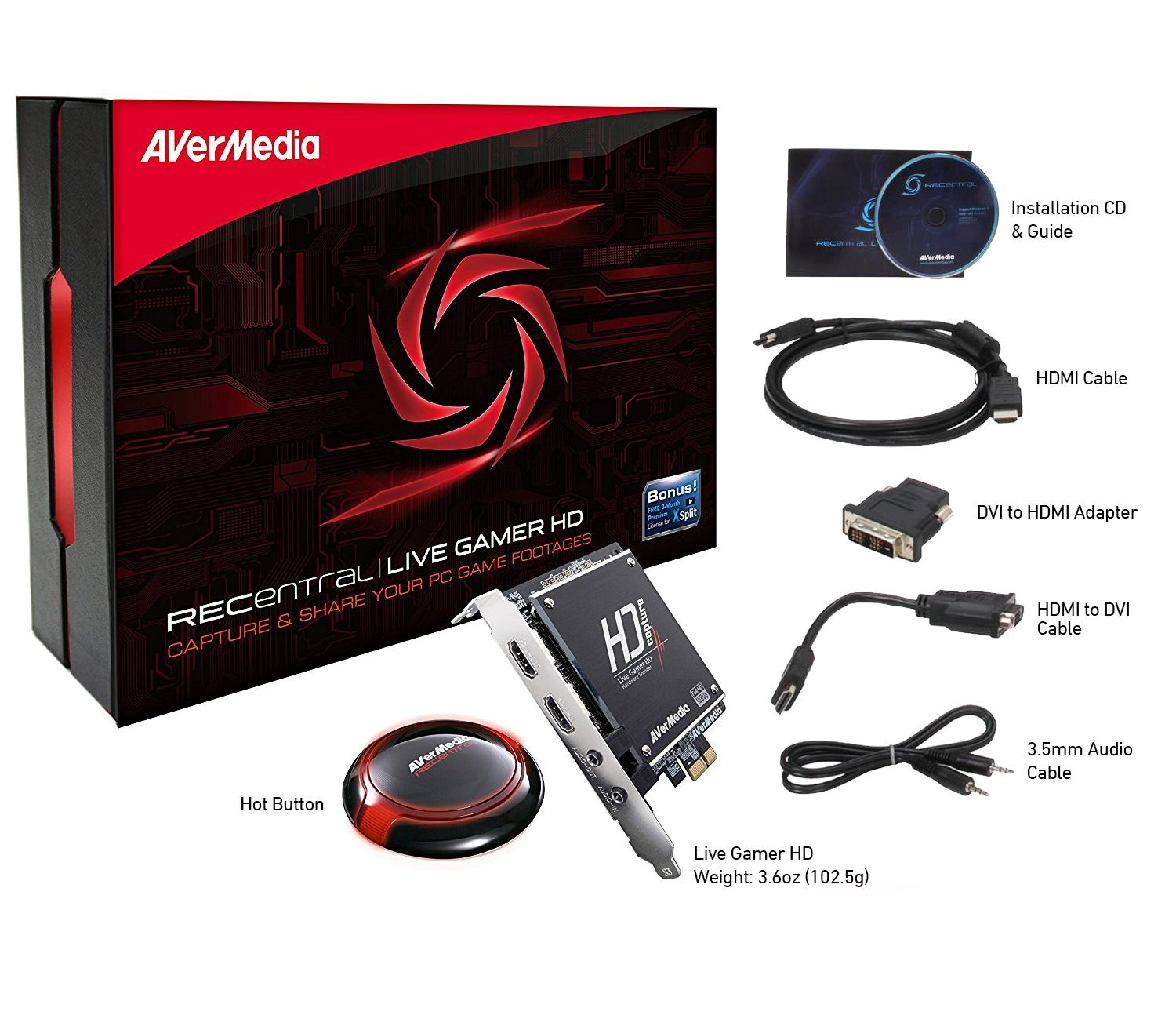 Card ghi hình HDMI AverMedia C985 Live Gamer HD chuẩn PCI-E