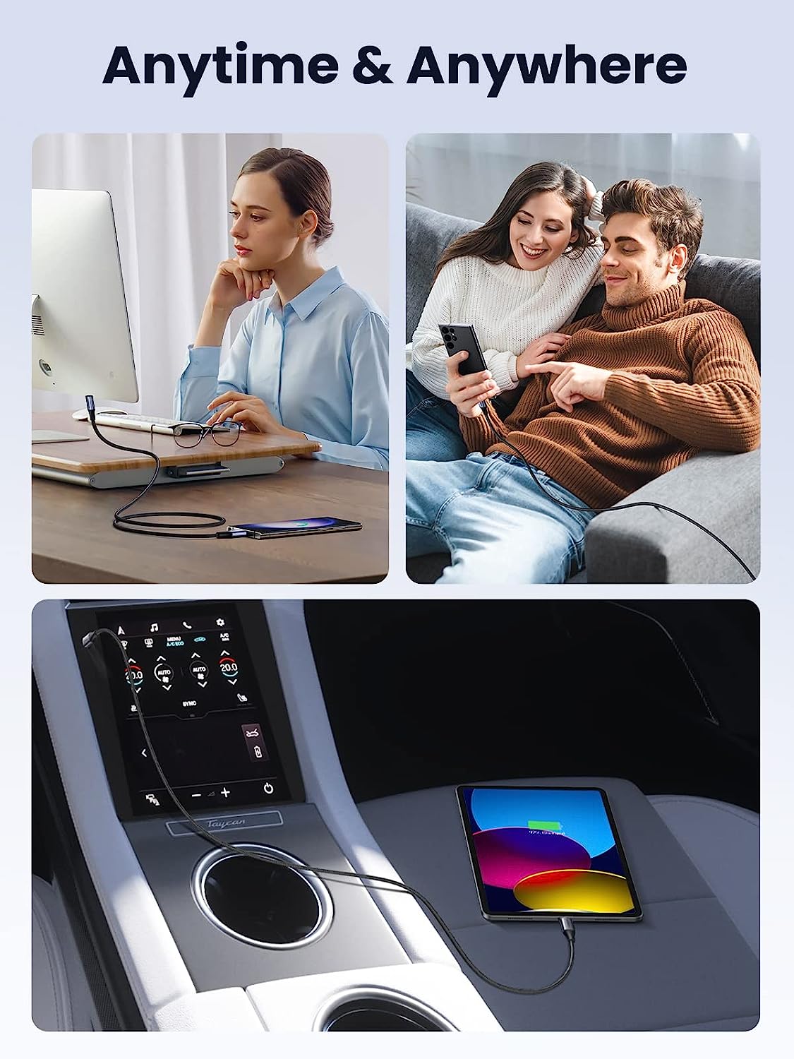 Cáp sạc nhanh Type C PD3.1 240W Ugreen 90440 Cáp sạc nhanh Type C PD3.1 240W Ugreen 90440