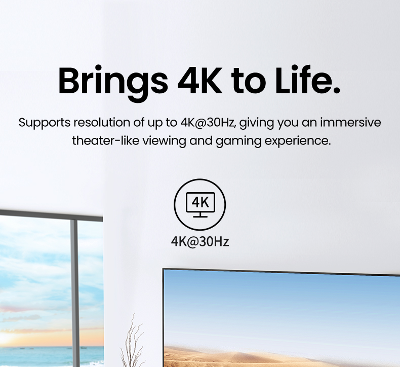 Bộ chuyển đổi USB-C sang 3*USB 3.0+HDMI+SD/TF hỗ trợ 4K Ugreen (20956) Bộ chuyển đổi USB-C sang 3*USB 3.0+HDMI+SD/TF hỗ trợ 4K Ugreen (20956)