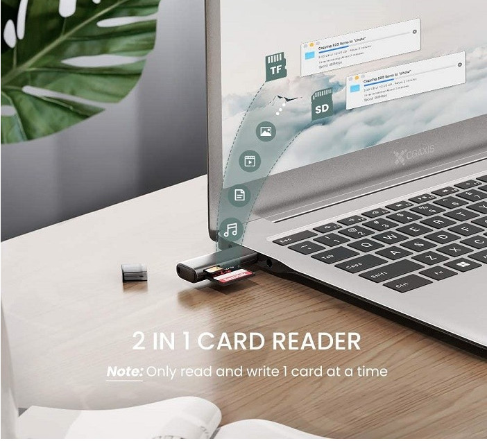 Đầu đọc thẻ SD/TF chuẩn USB 3.0 Ugreen 60722 Đầu đọc thẻ SD/TF chuẩn USB 3.0 Ugreen 60722