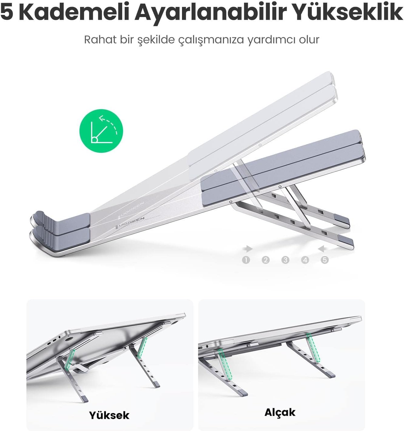 Giá đỡ máy tính gấp gọn LP451 Ugreen 40289 Giá đỡ máy tính gấp gọn LP451 Ugreen 40289