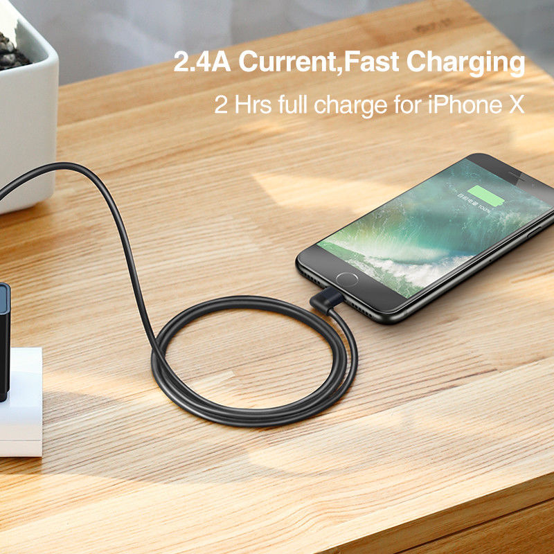 Cáp sạc Iphone Lightning góc 90 dài 1m Ugreen 50235
