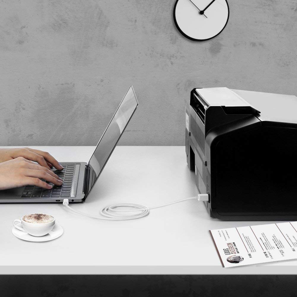 Cáp máy in USB Type C dài 1.5m Ugreen 40417 Cáp máy in USB Type C dài 1.5m Ugreen 40417