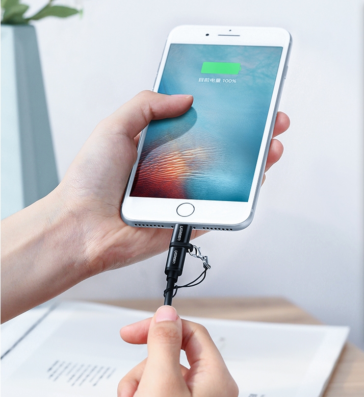 Đầu chuyển Lightning sang Micro USB chuẩn MFi Ugreen 50552