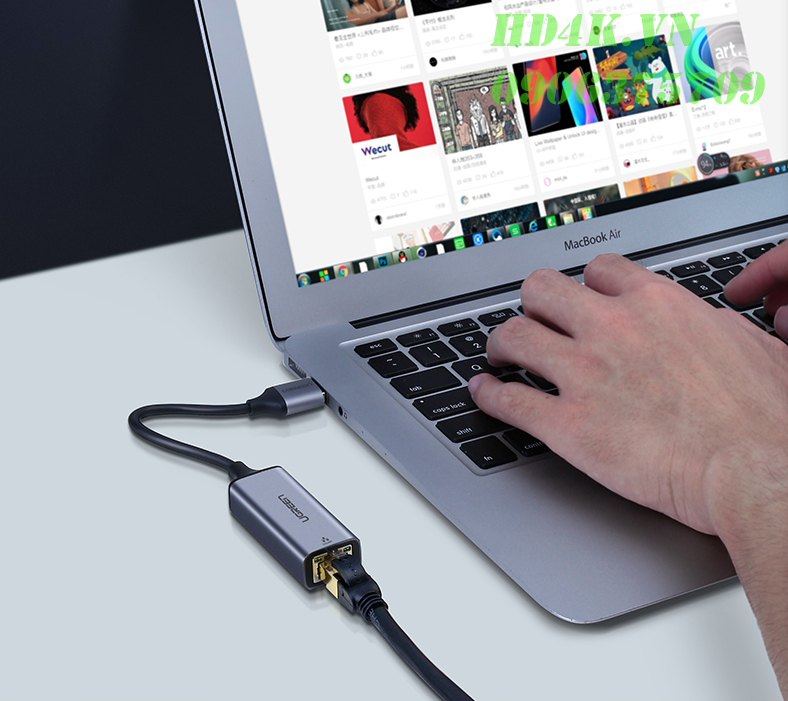 Cáp chuyển USB 3.0 to Lan hỗ trợ 10/100/1000 Mbps Ugreen 50922 Cáp chuyển USB 3.0 to Lan hỗ trợ 10/100/1000 Mbps Ugreen 50922