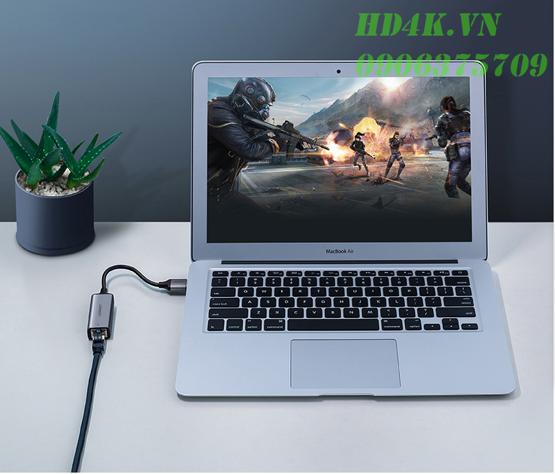 Cáp chuyển USB 3.0 to Lan hỗ trợ 10/100/1000 Mbps Ugreen 50922 Cáp chuyển USB 3.0 to Lan hỗ trợ 10/100/1000 Mbps Ugreen 50922