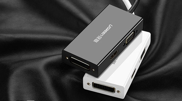 Cáp chuyển DisplayPort to HDMI, VGA, DVI Ugreen 20420 Cáp chuyển DisplayPort to HDMI, VGA, DVI Ugreen 20420