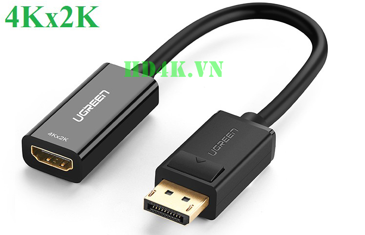 Cáp chuyển Displayport to HDMI hỗ trợ 4Kx2K Ugreen 40363 Cáp chuyển Displayport to HDMI hỗ trợ 4Kx2K Ugreen 40363