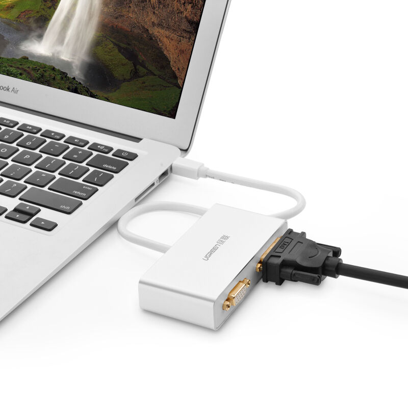 CAP-CHUYEN-MINI-DISPLAYPORT-TO-HDMI-VGA-DVI, cap-chuyen-mini-displayport-to-hdmi-vga-dvi-ugreen, ugreen-10438