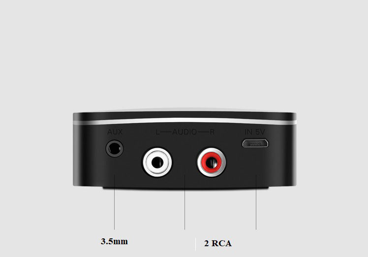 Bộ thu bluetooth 5.0 cho loa, amly hỗ trợ cổng 3.5mm + rca ugreen 40759 Bộ thu bluetooth 5.0 cho loa, amly hỗ trợ cổng 3.5mm + rca ugreen 40759