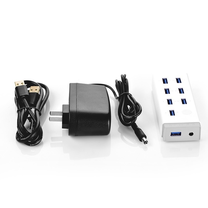 Bộ chia USB 3.0 7 cổng Ugreen 20296 nguồn 12V/5A Bộ chia USB 3.0 7 cổng Ugreen 20296 nguồn 12V/5A