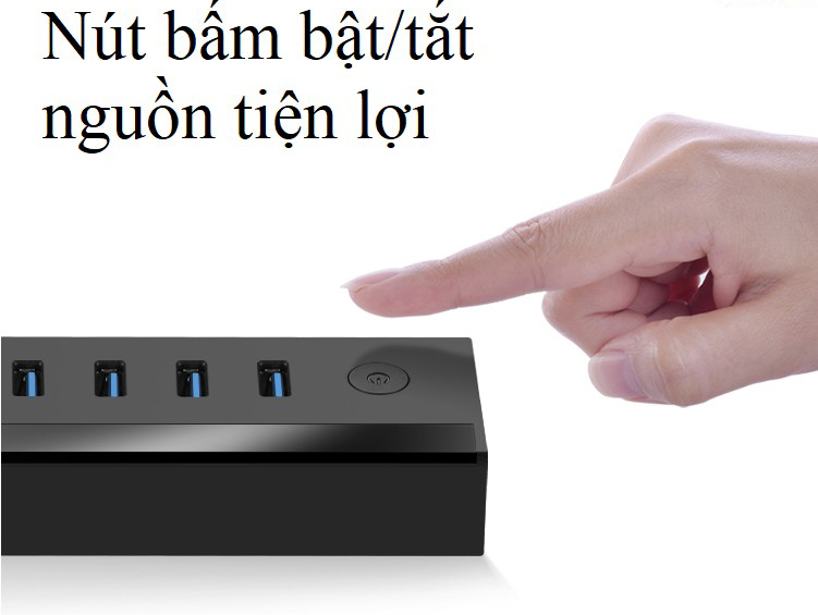 Bộ chia USB 3.0 ra 7 cổng hỗ trợ nguồn 5V/2A Ugreen 30845 Bộ chia USB 3.0 ra 7 cổng hỗ trợ nguồn 5V/2A Ugreen 30845