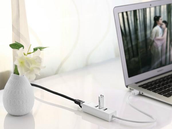 Bộ chia USB 2.0 + Lan 10/100Mbps Ugreen 30299 Bộ chia USB 2.0 + Lan 10/100Mbps Ugreen 30299