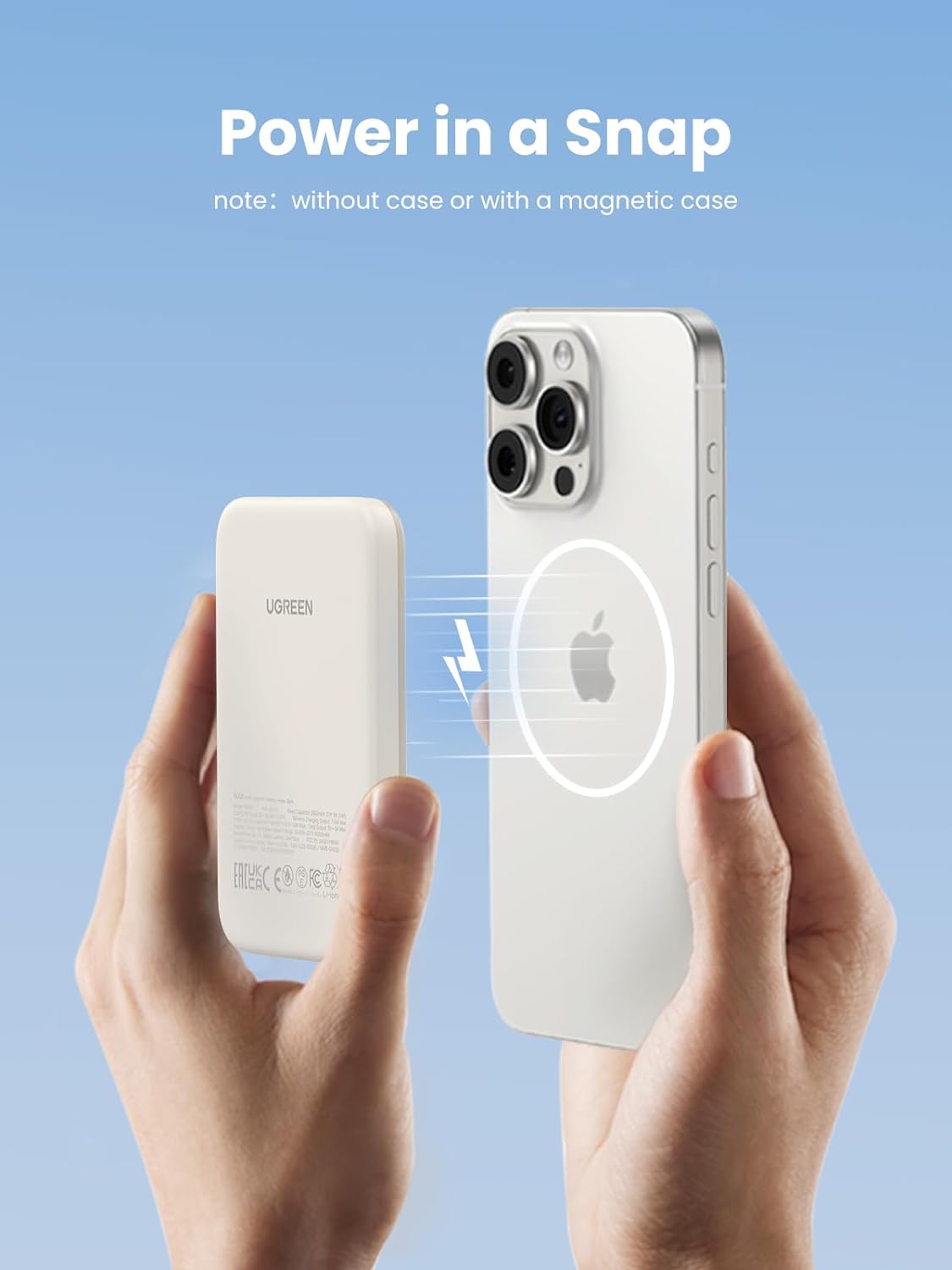 Pin sạc dự phòng 5000mAh Magnetic Wireless Power Bank Ugreen 25207 PB560 Pin sạc dự phòng 5000mAh Magnetic Wireless Power Bank Ugreen 25207 PB560