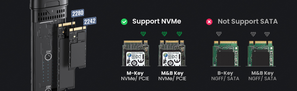 Thiết bị ổ cứng SSD M.2 B-Key & M+B Key NVME/PCIE USB 3.1 GEN2 Ugreen 70532 Thiết bị ổ cứng SSD M.2 B-Key & M+B Key NVME/PCIE USB 3.1 GEN2 Ugreen 70532