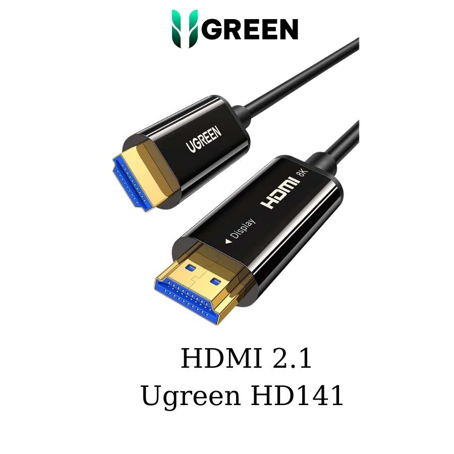 Cáp HDMI 2.1 sợi quang dài 15m hỗ trợ 8K/60Hz 4K/120Hz Ugreen 80407