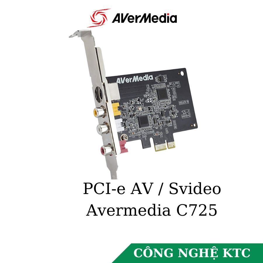 Card ghi hình AV/Svideo chuẩn PCI-E AverMedia C725