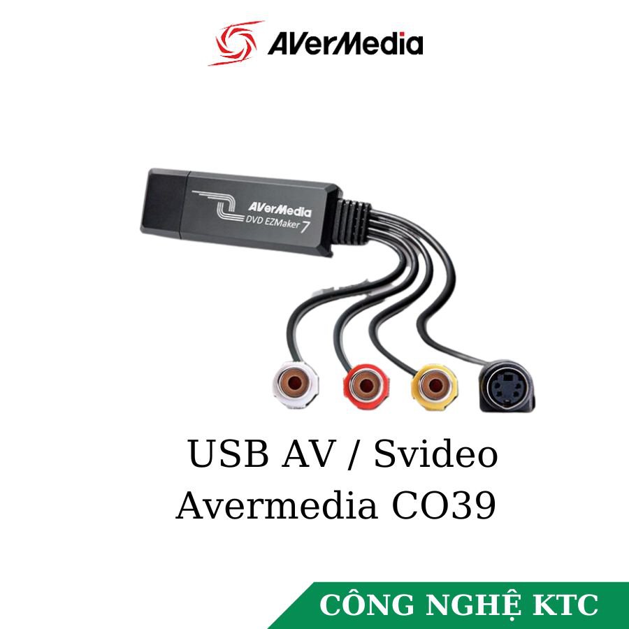 Thiết bị ghi hình AV Svideo cổng  USB 2.0 Avermedia C039