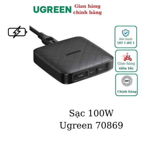 Bộ sạc để bàn UGREEN 100W USB C Ugreen 70869
