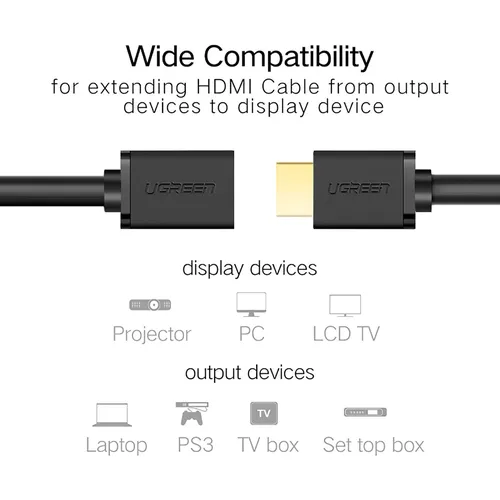 Cáp HDMI nối dài 1m Ugreen 10141