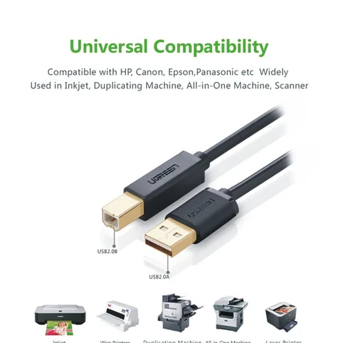 Cáp máy in USB 2.0 5m Ugreen 10352
