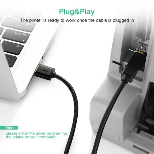 Cáp máy in USB 2.0 5m Ugreen 10352