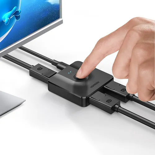 Bộ gộp Displayport 2 ra 1 hỗ trợ 4K Ugreen 60622