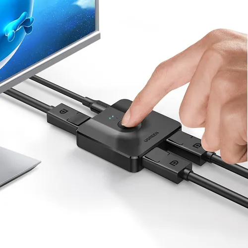 Bộ gộp Displayport 2 ra 1 hỗ trợ 4K Ugreen 60622