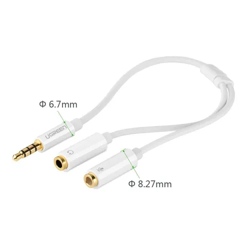 Cáp âm thanh 3.5mm 1 ra 2 Ugreen 10780, 10532