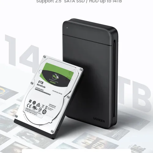 Hộp đựng ổ cứng di động SSD và HDD 2.5 inch Ugreen 10904