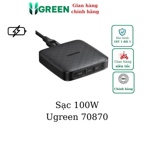 Bộ sạc để bàn UGREEN 100W USB C Ugreen 70870